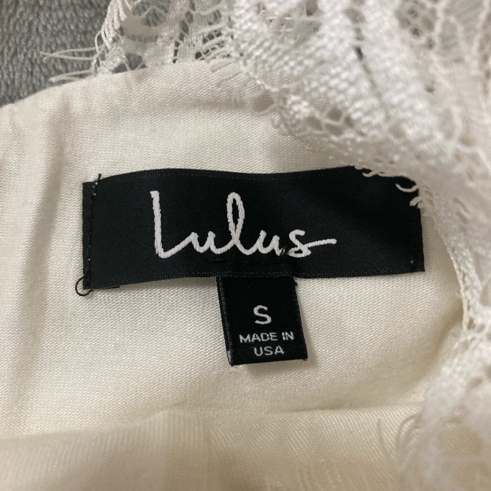 Lulu's Ivory Lace Dress - Picture 6 of 16